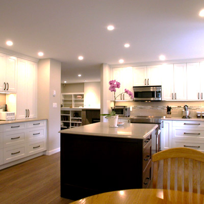 Request a quote. - Contact us to learn more.  This image highlights on of our kitchen renovations. 